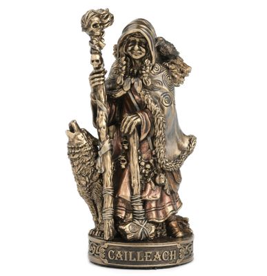 Celtic Mini Statue- Cailleach (painted)