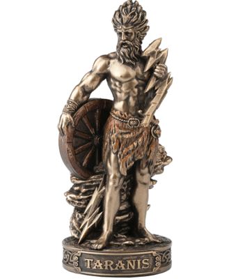 Celtic Mini Statue- Taranis (painted)