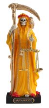 Santa Muerte Mini Statue - Yellow