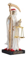 Santa Muerte Mini Statue - White