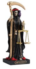 Santa Muerte Mini Statue - Black
