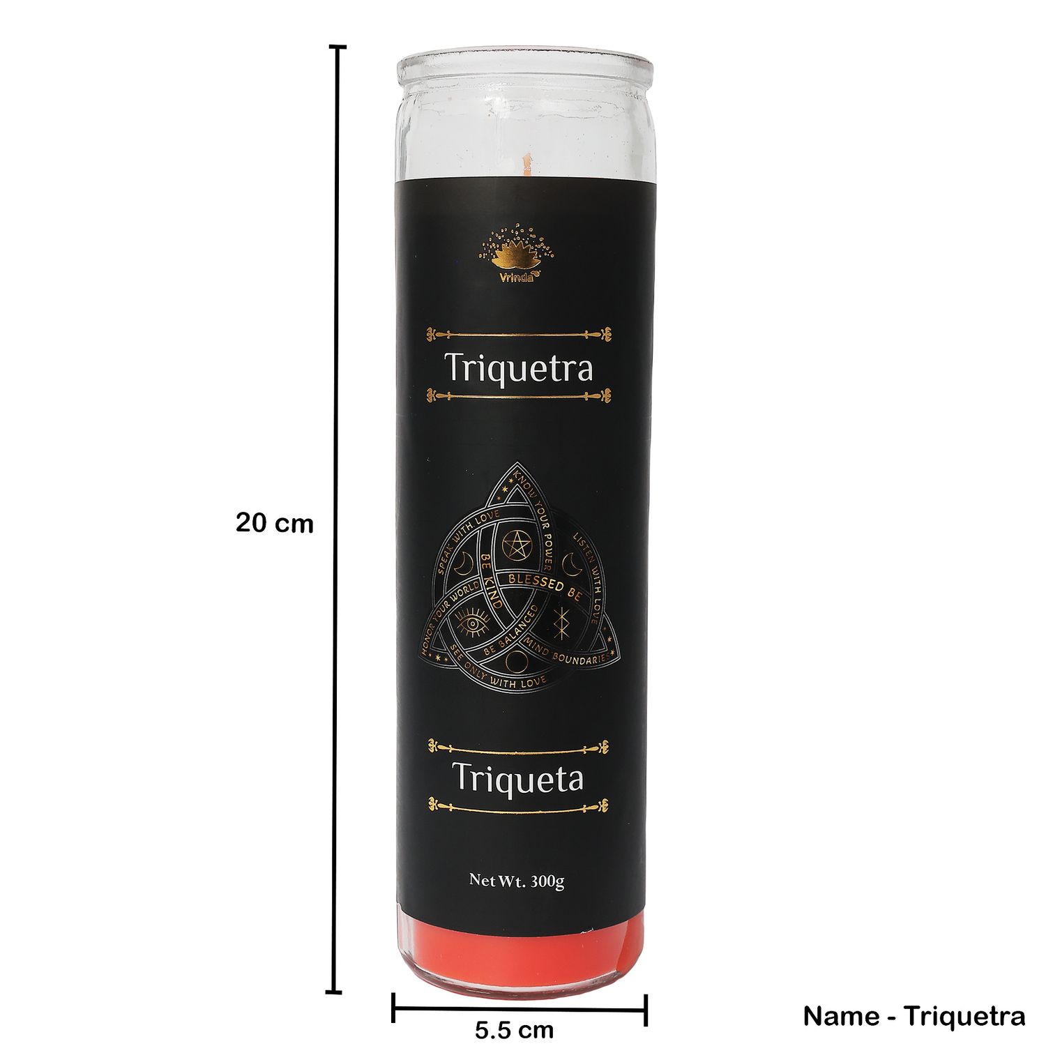 7 Day Jar Candle Triquetra