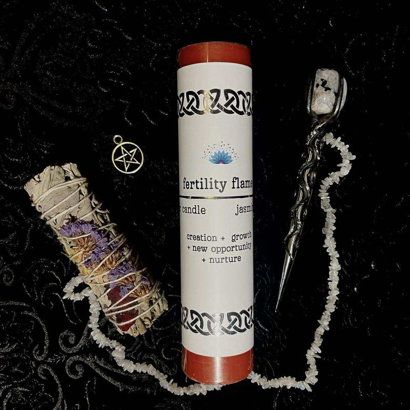 Manifestation Pillar Candle - Fertility Flame