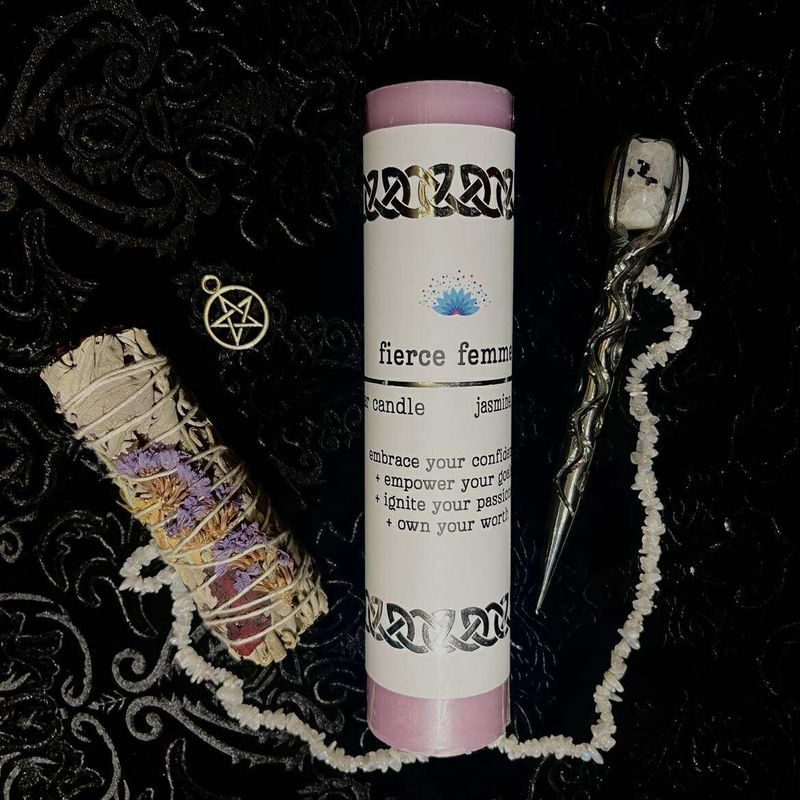 Manifestation Pillar Candle - Fierce  Femme