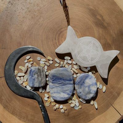 Sodalite Palm Stone