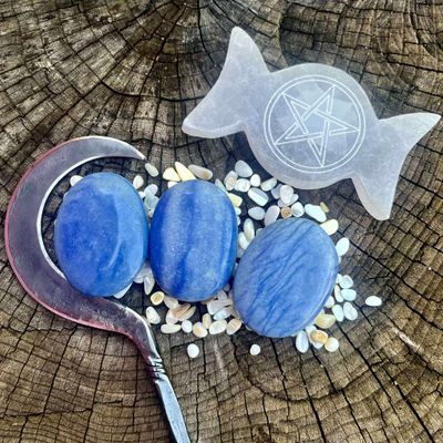 Dumortierite Palm Stone