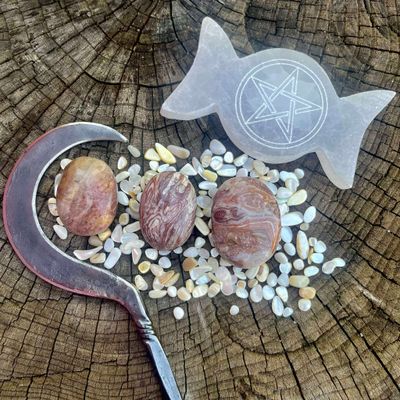Rosita Jasper Palm Stone
