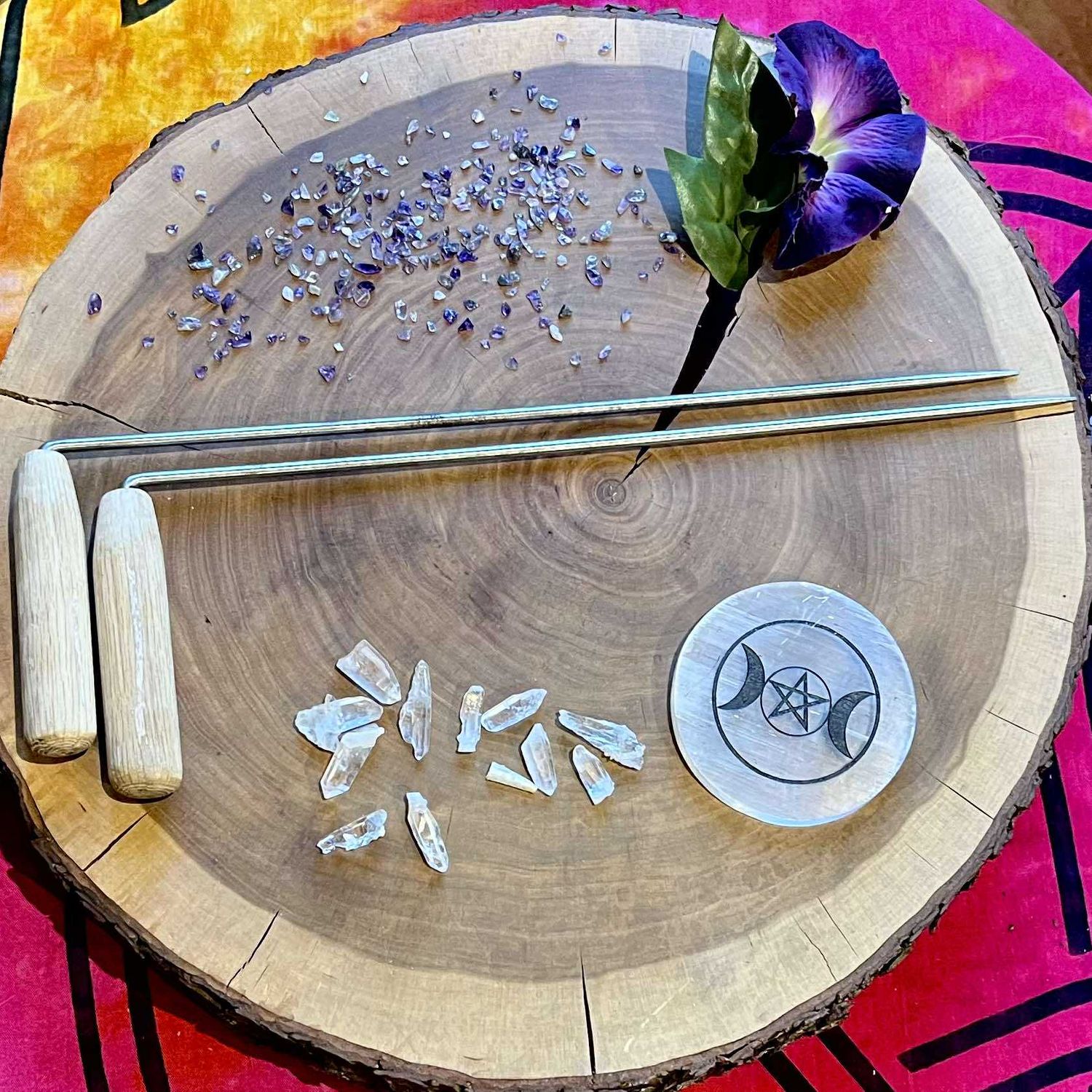 Dowsing Rods With White Oak Handles