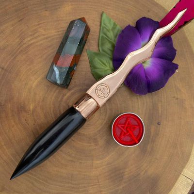 Copper and Ebony Lilith Athame