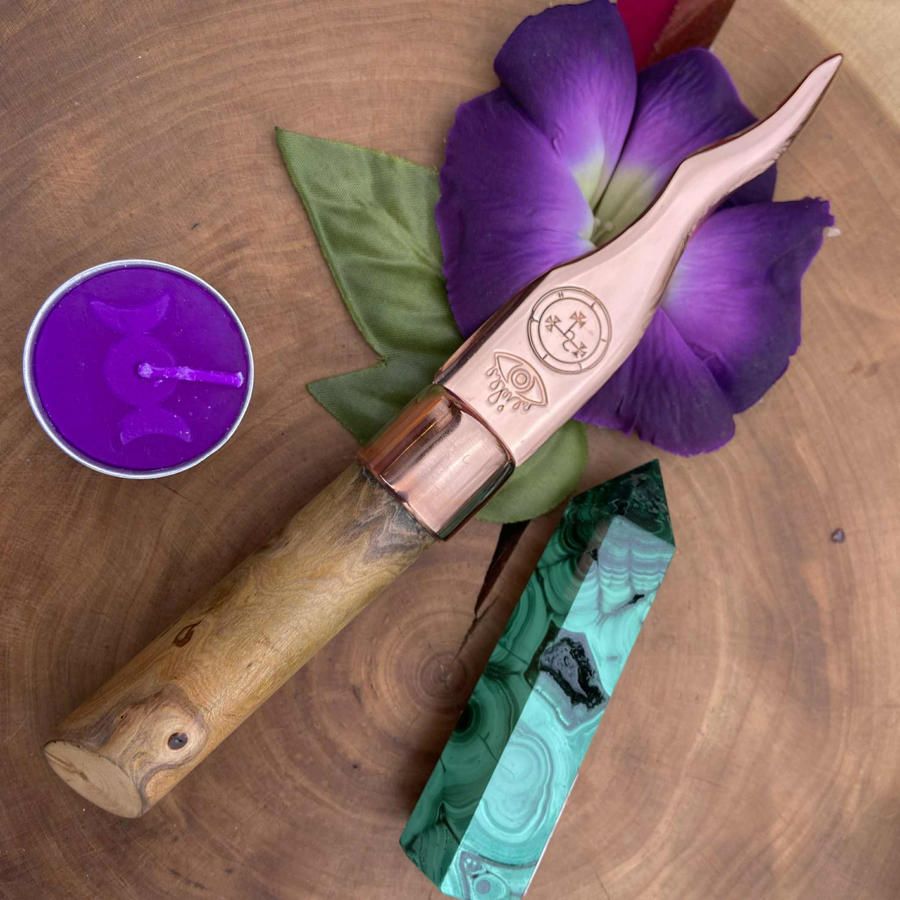 Copper and Apple Lilith Athame Crying Moon Cunning Craft