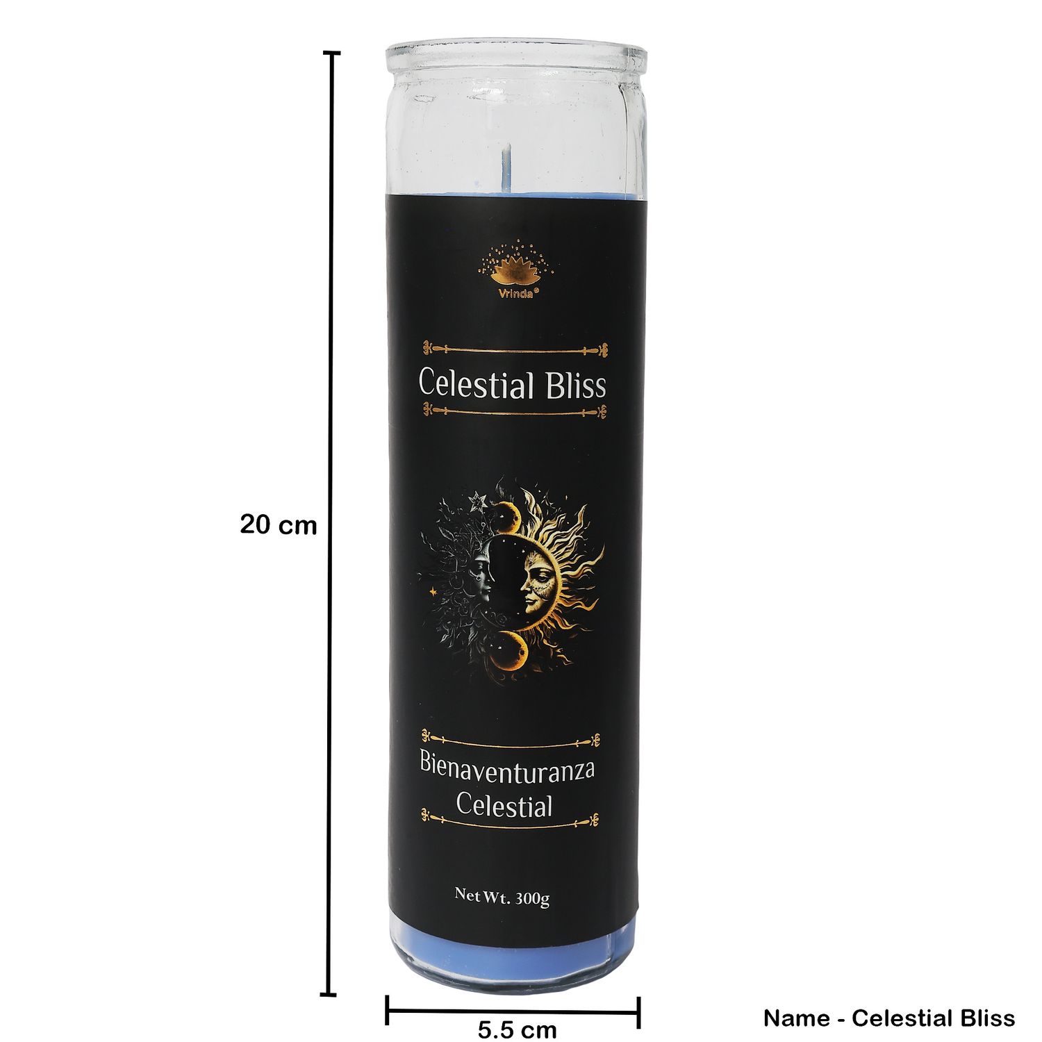 7 Day Glass Ritual Candle Celestial Bliss