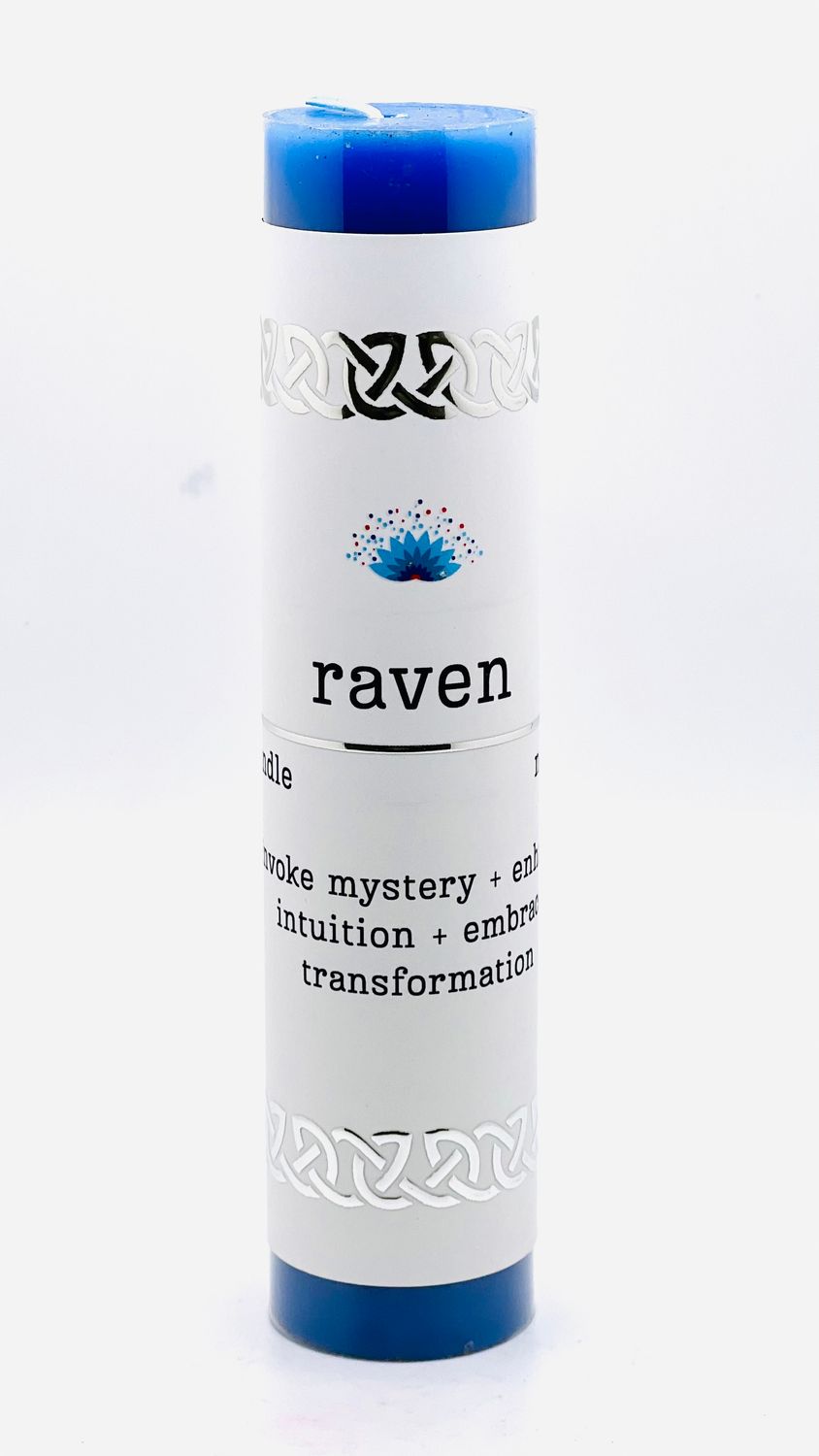 Manifestation Pillar Candle - Raven