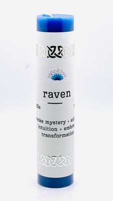 Manifestation Pillar Candle - Raven