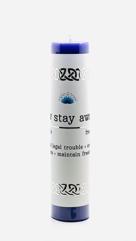 Manifestation Pillar Candle - Law Stay Away