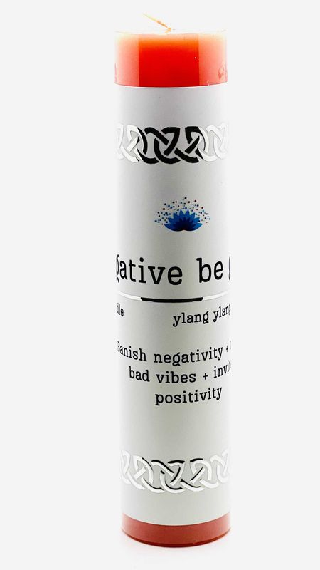 Manifestation Pillar Candle - Negative Be Gone