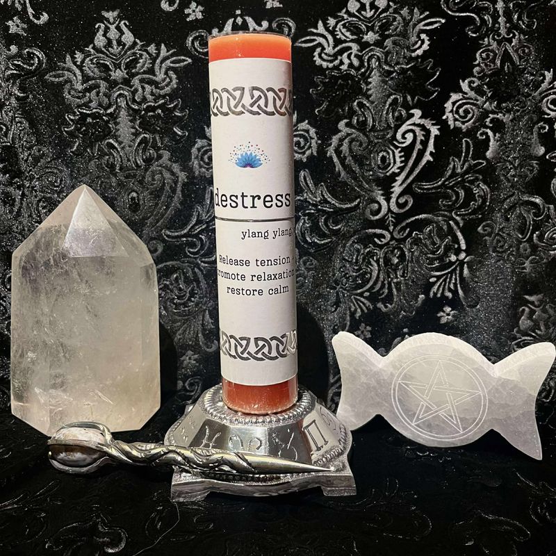 Manifestation Pillar Candle - Destress