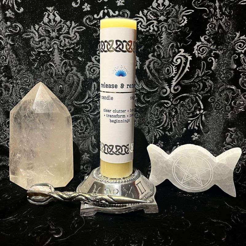 Manifestation Pillar Candle - Release &amp; Renew