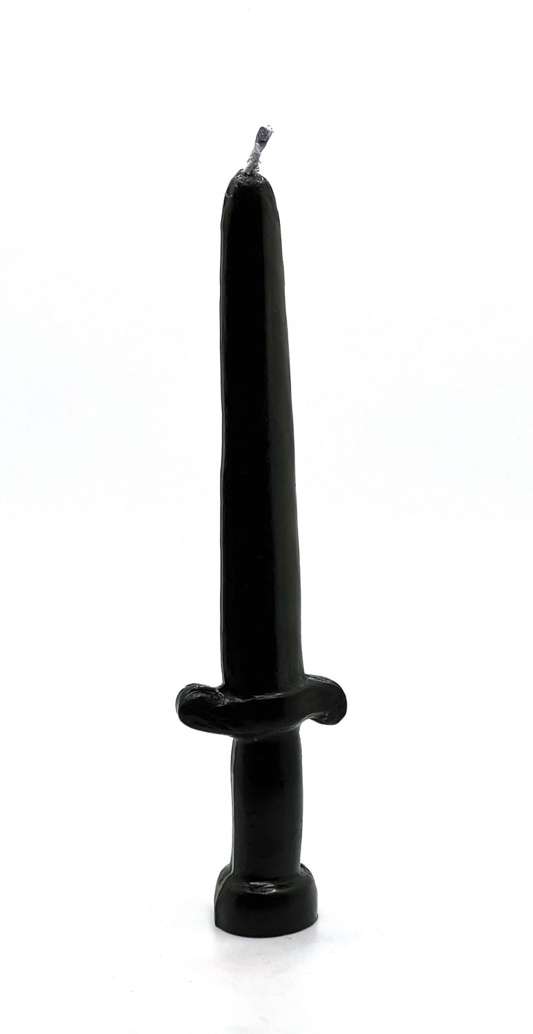 Sword Candle "7 inches"- Black