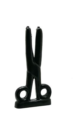 Scissor Shaped Candle- Black