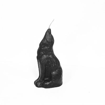 Wolf Candle - Black