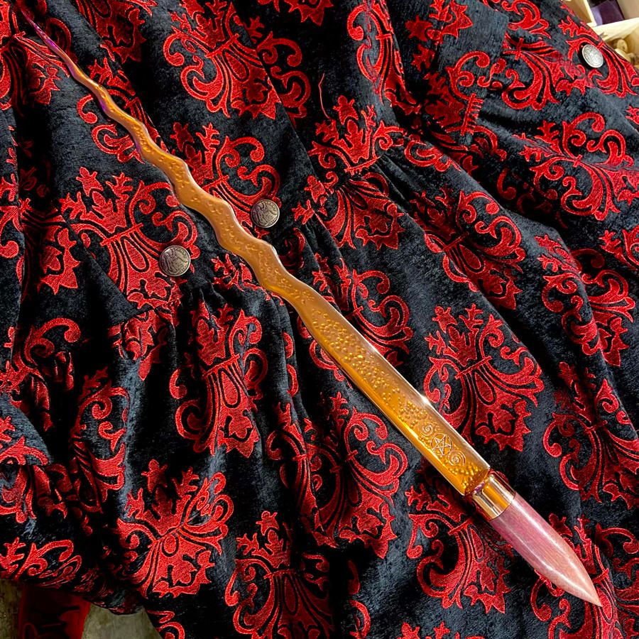 Luna Ignis Copper pentacle Short Sword Purple Heart Handle