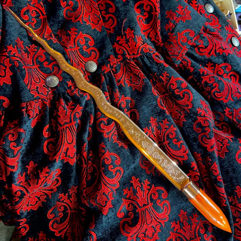 Luna Ignis Copper Celtic Dragon Short Sword Vermillion Handle