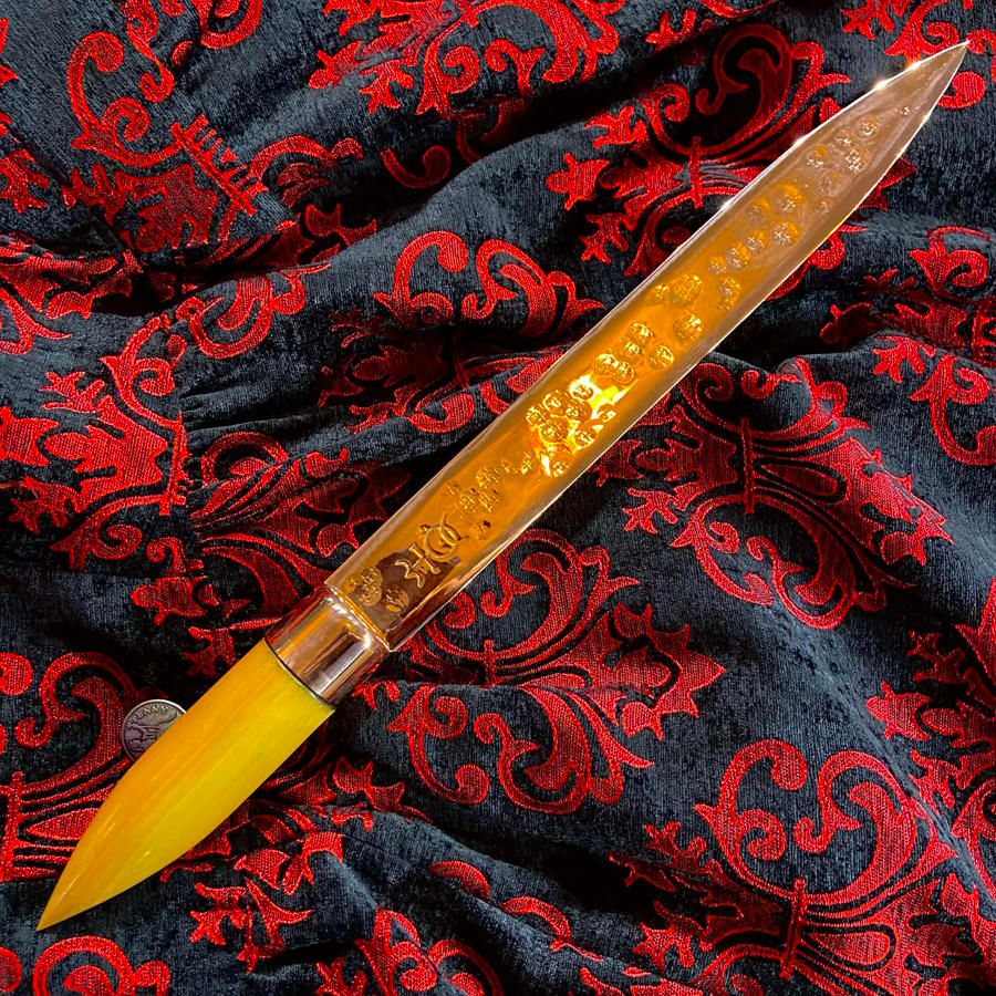 Luna Ignis Copper Monas Hieroglyphica Short Sword Yellow Heart Handle