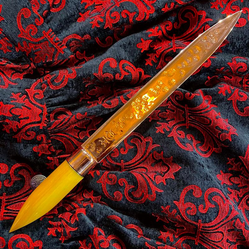 Luna Ignis Copper Monas Hieroglyphica Short Sword Yellow Heart Handle