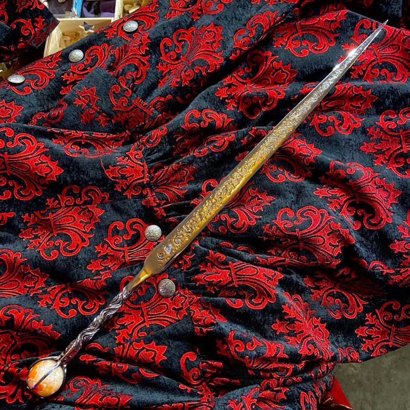 Luna Ignis Witches Sword Neolithic Labyrinth With Carnelian
