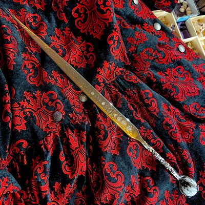 Luna Ignis Witches Sword Runic Odin With Rainbow Moonstone