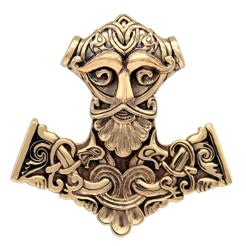 Bronze Thor Hammer Pendant