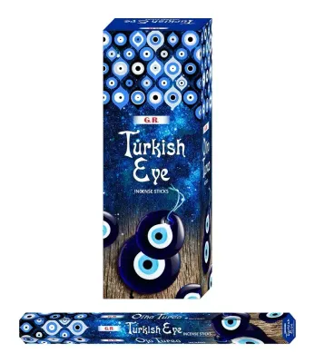 HEM GR Hex pack Evil eye aka Turkish Eye stick incense