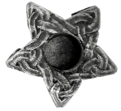 Pewter Mini Pentacle Candle Holder