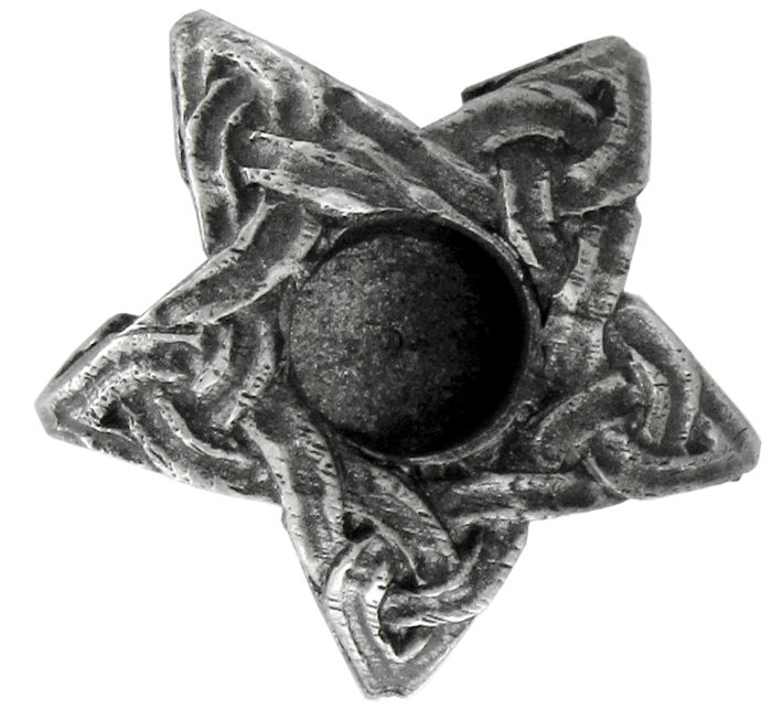 Pewter Mini Pentacle Candle Holder