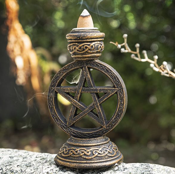 Pentagram Backflow Incense Burner14222