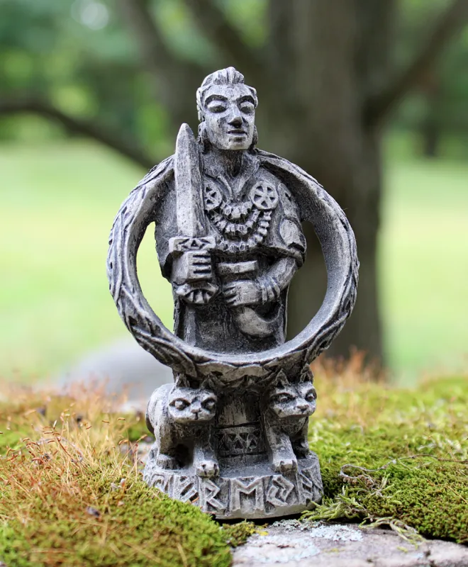 4" Paul Borda Norse Goddess Freya -Stone Finish