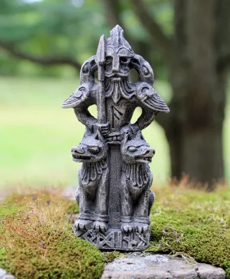 4" Paul Borda Norse God Odin -Stone Finish