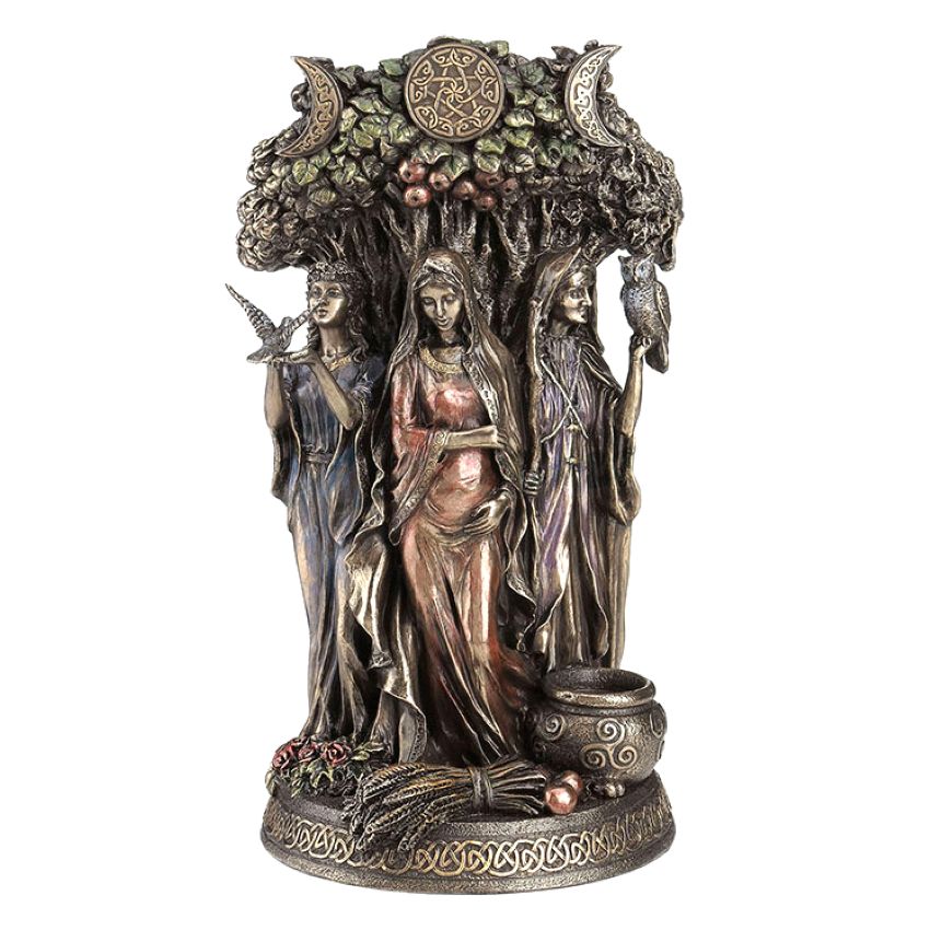 Medium Celtic Triple Goddess Maiden Mother and the Crone with Tree 11" Medium Celtic Triple Goddess Maiden Mother and the Crone with Tree 11"