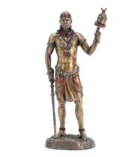 Eleggua God of Travelers, Crossroads, and Fortune (8-7/8")