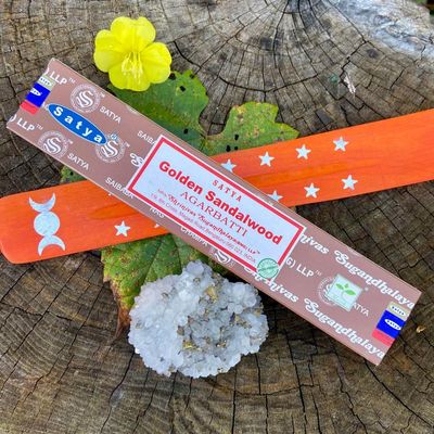 Satya Stick Incense Golden Sandalwood Agarbatti 15g