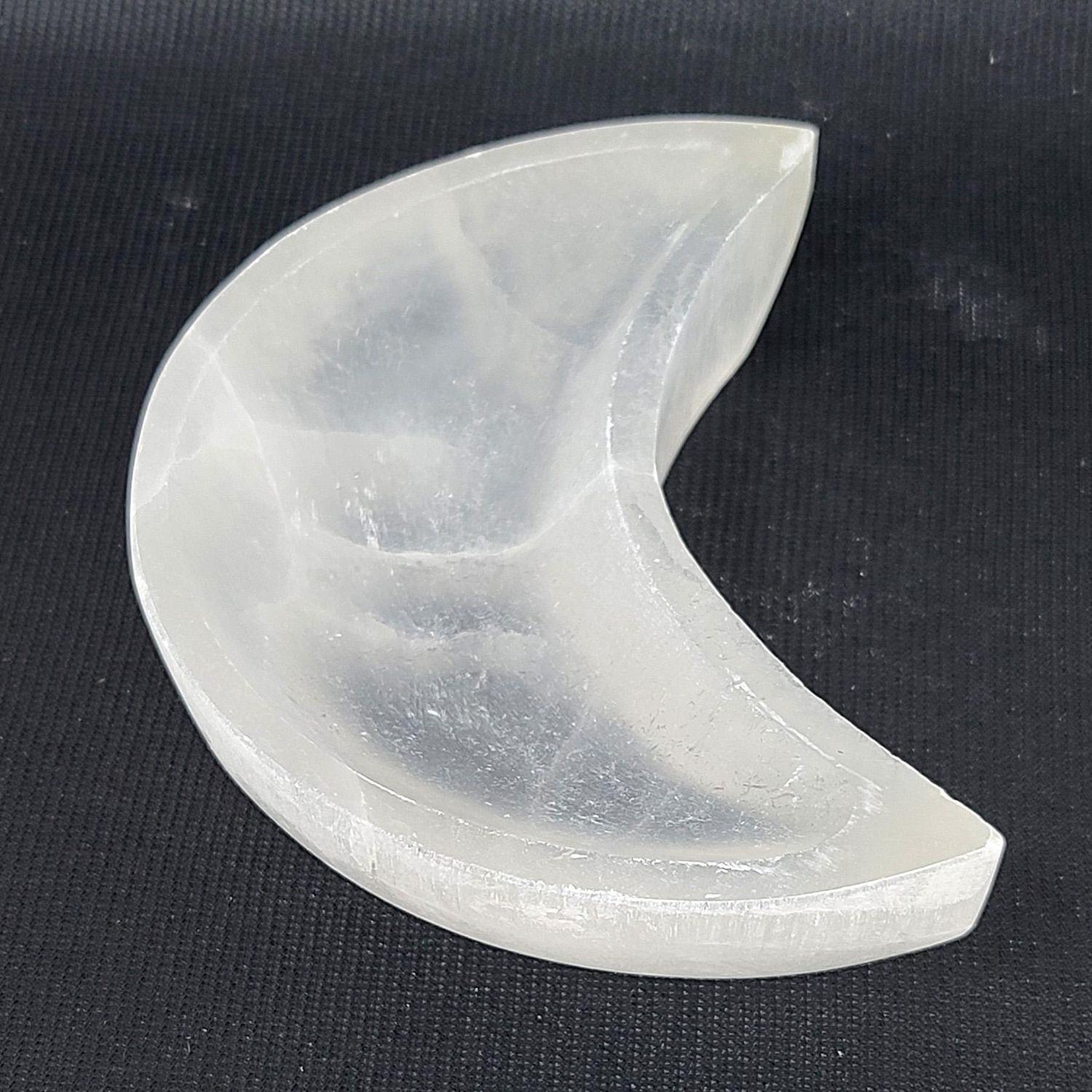 Selenite Offering Bowl 4" Moon Shape