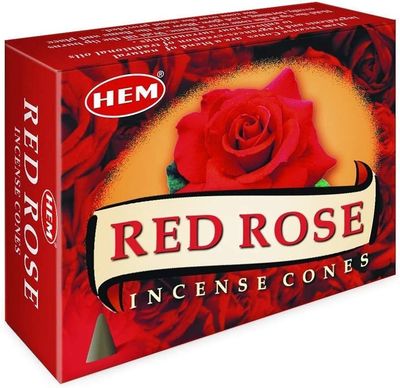 HEM Cone Incense Red Rose