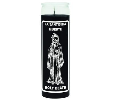 Santa Muerte Black 7 Day Candle