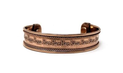 Copper Bracelet Magnetic (Hare Rama Hare Krsna)