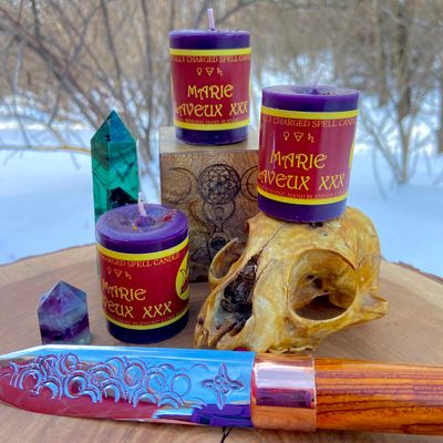 Luna Ignis Votive Spell Candle Marie Laveux XXX