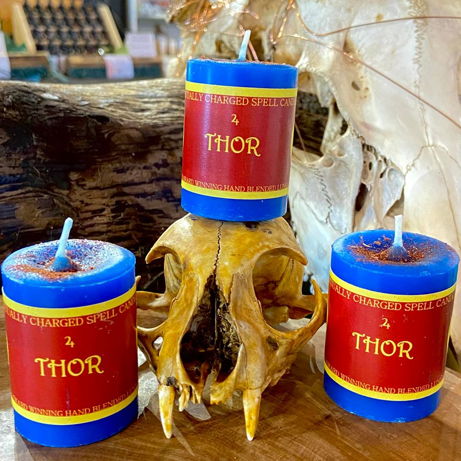 Luna Ignis Votive Spell Candle Thor