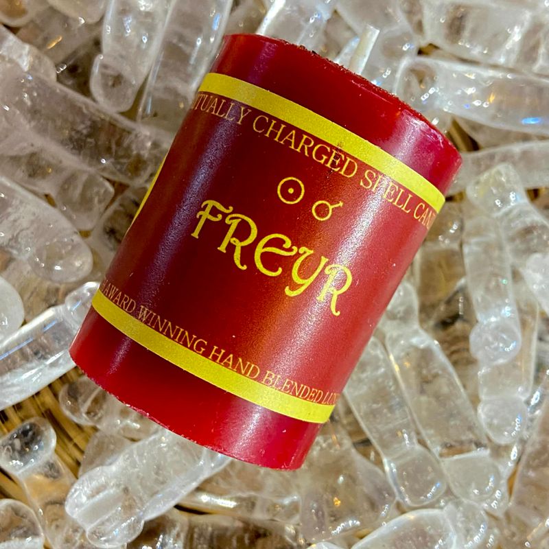 Luna Ignis Votive Spell Candle Freyr