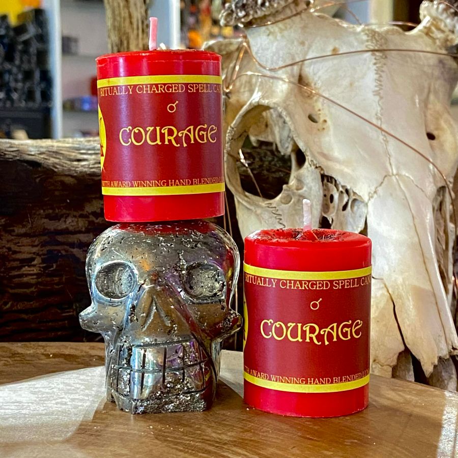 Luna Ignis Votive Spell Candle Courage