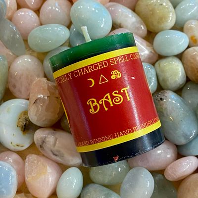 Luna Ignis Votive Spell Candle Bast