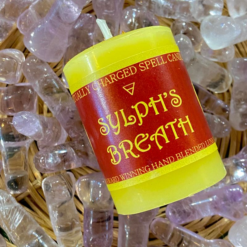 Luna Ignis Votive Spell Candle Sylph's Breath